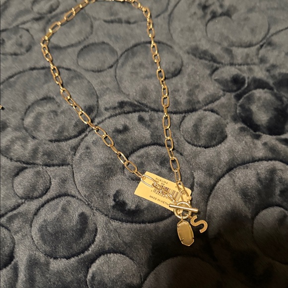 Kendra Scott Silver Chain Necklace with White Pendant - Picture 5 of 6